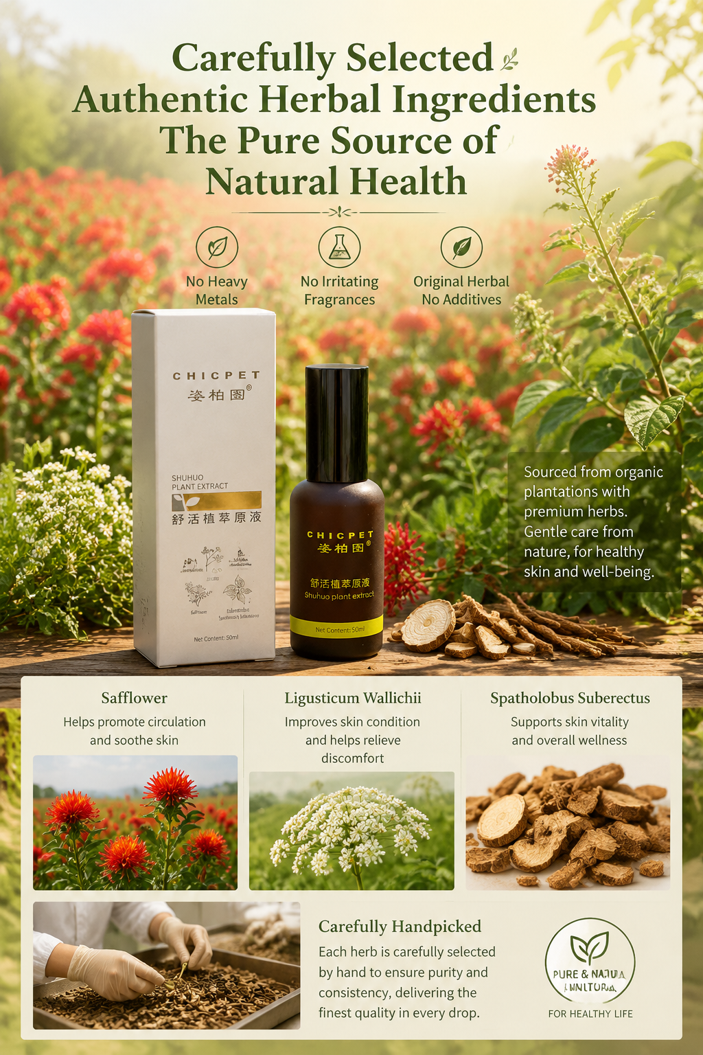 50ml Bottle of Revitalizing Botanical Essential Oil
